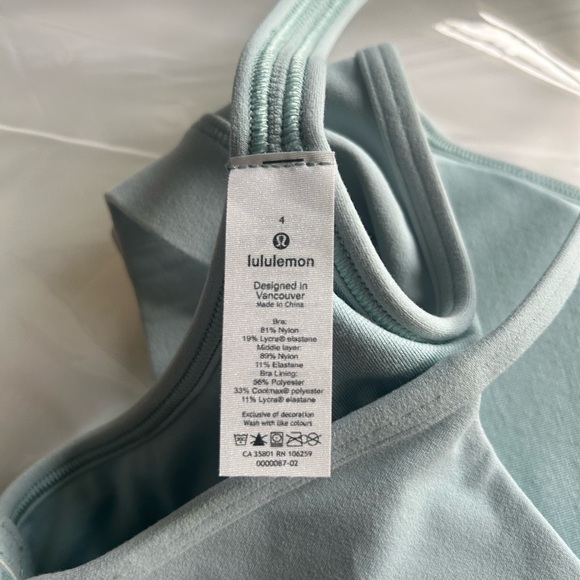 NWT Lululemon Flow Y Bra Nulu Sold out color, size 4 - Picture 4 of 8
